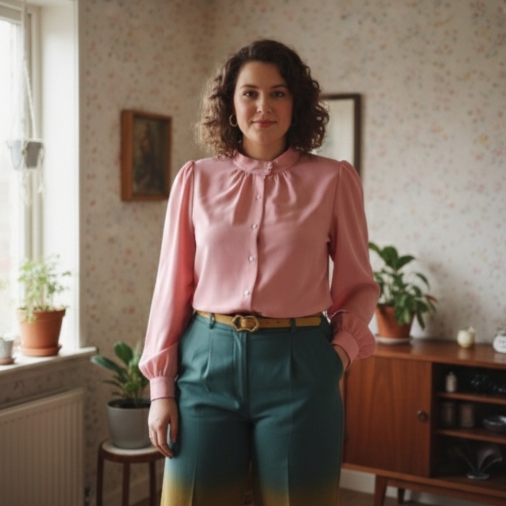 VINTAGE Buttoned shirt large